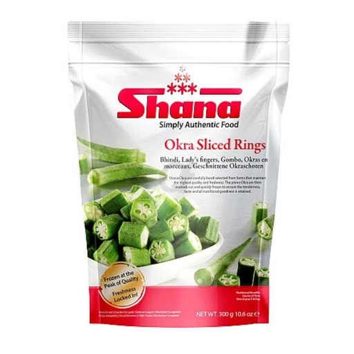 Quiabo Fatiado em Roodelas Shana 300g